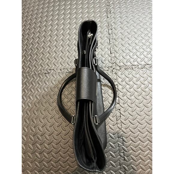 TUMI Sinclair Tegan Black Saffiano Leather Business Tote Shoulder‎ Bag #79385D - Picture 6 of 14